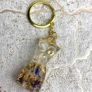 The "Confetti" Goddess Keyring